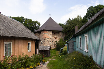 Fototapeta na wymiar Trakai Island and Peninsula Castles Reserve (Lithuania) 