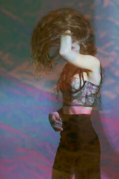 Portrait of a woman for a music album.