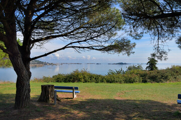 Joli paysage de mer dans la baie de Paimpol Bretagne France 