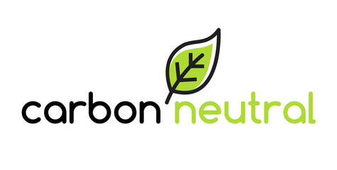 Carbon neutral icon logo. CO2 energy monoxide carbon ecology background label concept.