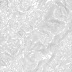 Topographic map contour vector mountain geographic relief background. Contour map terrain - obrazy, fototapety, plakaty