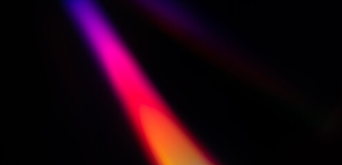 Colorful beam of light