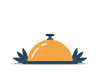 Obraz premium Food Order Delivery Flat Illustration