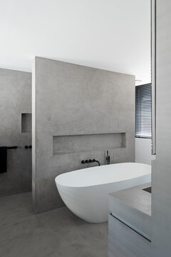 bathtub in bathroom