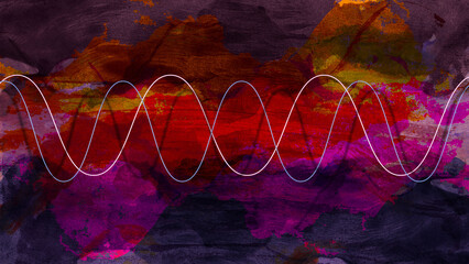 Sound Waves Vibrating Illustration
