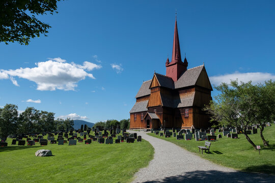 Ringebu Stave Church, Vestland in Norway.