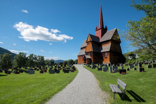 Ringebu Stave Church, Vestland in Norway.