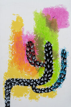colorful cactus illustration