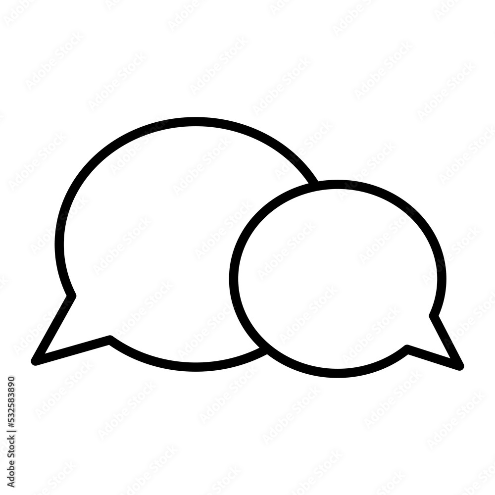 Poster message icons. chat message icon. dialog frame. dialog, chat speech bubble. speak icon. vector illus