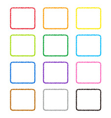 クレヨン素材 装飾 フレーム 12色セット