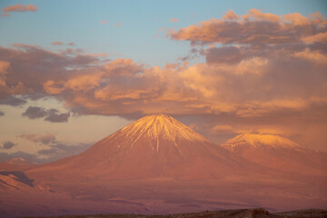 mountain at sunset - chile - atacama