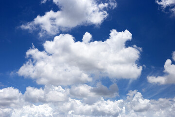 Blue sky with white clouds