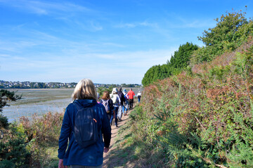 senior hikers in Brittany - France