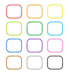 クレヨン素材 装飾 フレーム 12色セット