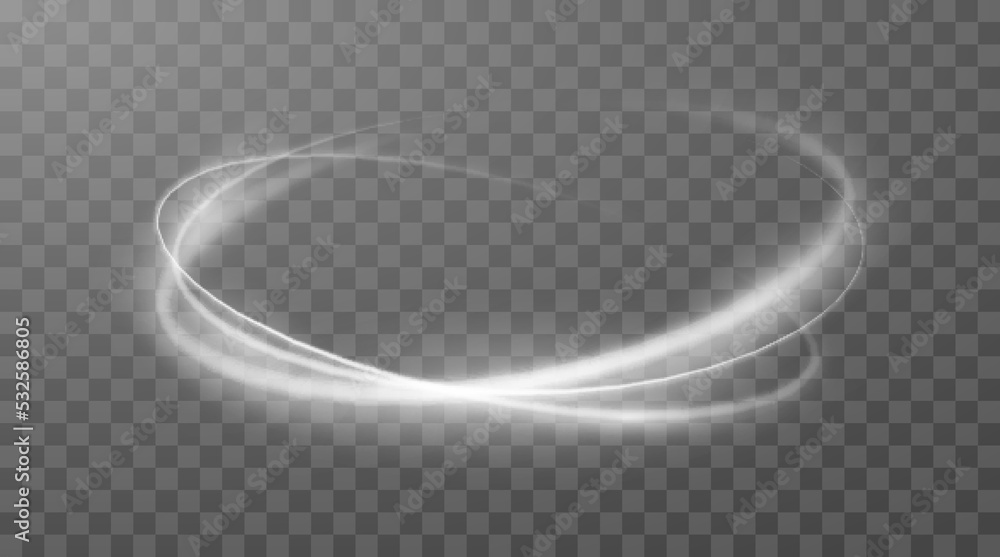 Poster light glowing effect circle ring neon line speed. glow light circle effect vector spark background.