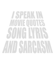 speak lyrics and sarcasm 