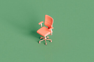 a pink office chair