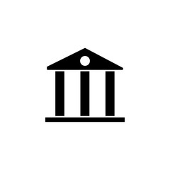 Bank icon vector for web and mobile app. Bank sign and symbol, museum, university