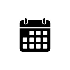 Calendar icon vector for web and mobile app. Calender sign and symbol. Schedule icon symbol