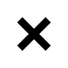 Close icon vector for web and mobile app. Delete sign and symbol. cross sign