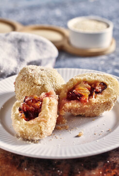 Sweet Dumplings With Plums.