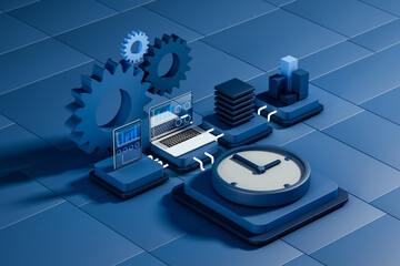 Productivity and efficiency concept