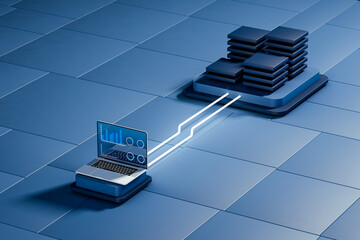 Technological speed and productivity concept