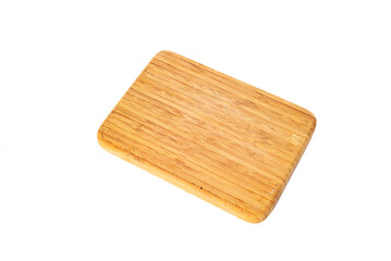 Wooden board isolated on white background.