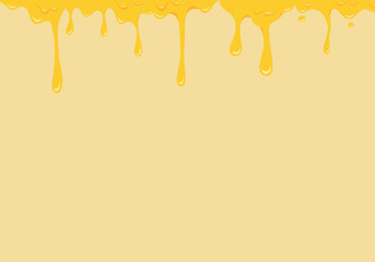 Melting cheese banner background template with copy space