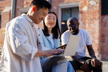 Startup workers in coworking space 