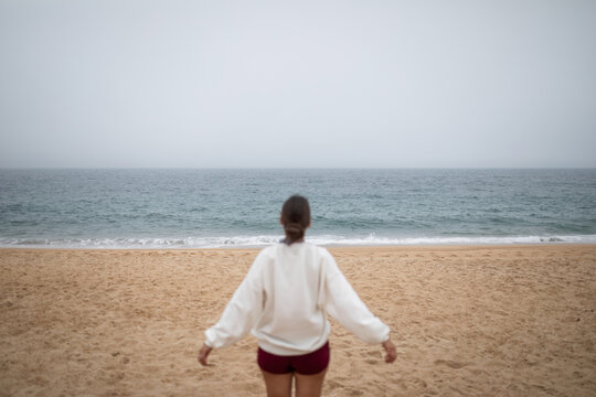 Anonymous Woman On The Seashore