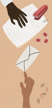 Letter writing concept