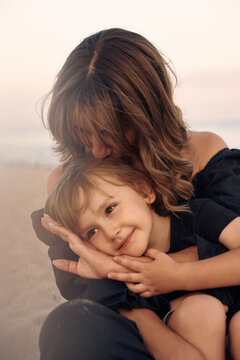 Young Mother With Her Son