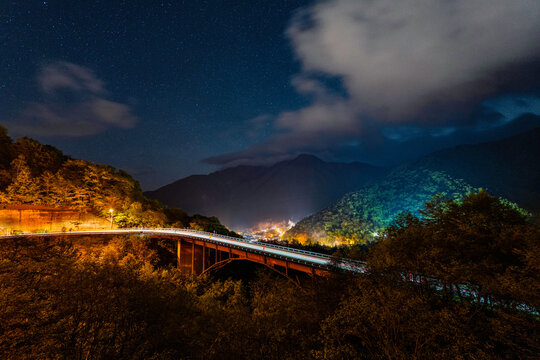 Night Skies OVer Hirayu Onsen Town