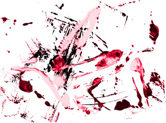 Grunge texture of pink liquid paint spillage