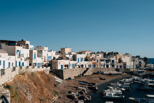 View of harbour and village of Marettimo