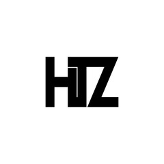 htz letter original monogram logo design