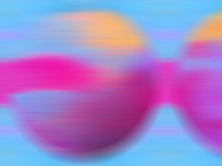 A dynamic blurry orbital pattern in motion and vibrant colors