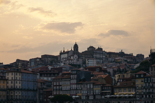 Cityscape Of The Old Town Of Porto, Portugal.