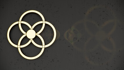 lighting design wall lamp industrial design on concrete background 3d illustration
