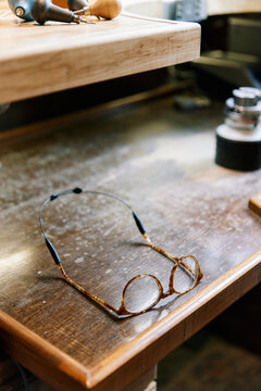 A goldsmiths workbench