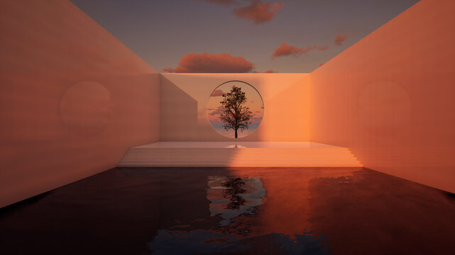 Contemporary Pink Room