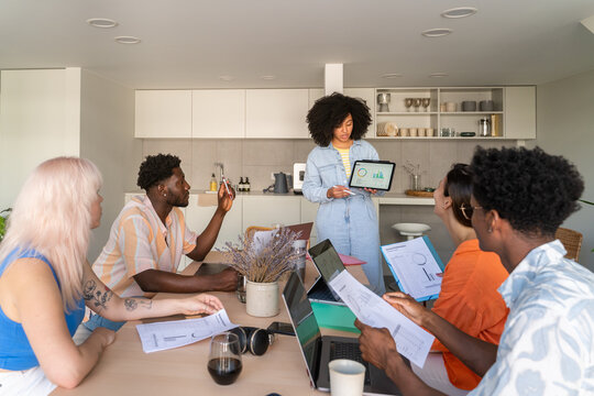 Presentation To Colleagues At Office