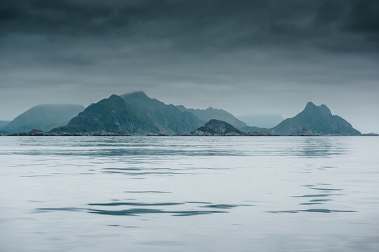 Calm Sea Near Lofoten Islands