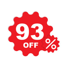 Percentage off Sale. Discount offer price sign. Special offer symbol. Discount tag badge Vector Illustration. Perfect design for shop and sale banners