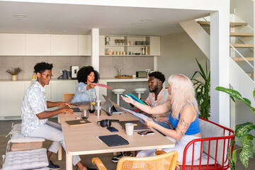 Office Meeting. Workers Organising Their Belongings