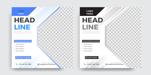 Home for sale post design template. digital marketing and creative marketing  post. body builder  fitness workshop. clean your home with us.