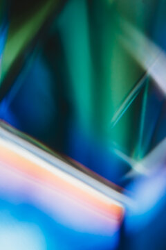 Cool light reflections in a prism