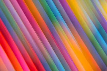 Abstract colorful geometric lines made of paper 
