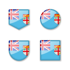 Flags of Fiji - glossy collection.